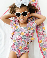 Baby Kids Bamboo Pajamas — Could've Pooled Me Bamboo Hooded Swim Towel — Image 1
