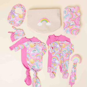 Baby Kids Bamboo Pajamas — Dream in Color Keepsake Bundle — Image 1