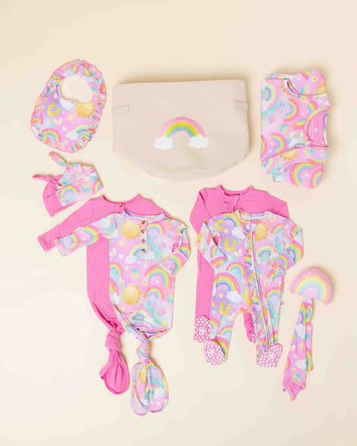 Baby Kids Bamboo Pajamas — Dream in Color Keepsake Bundle — Image 1