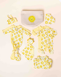 Baby Kids Bamboo Pajamas — Little Sunshine Keepsake Bundle — Image 1