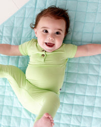 Baby Kids Bamboo Pajamas — Blue Raspberry Quilted Bamboo Blanket - Adult & Kids — Image 1