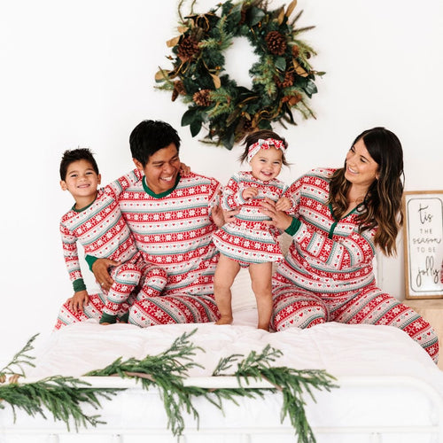 Baby Kids Bamboo Pajamas — Up To Snow Good Headwrap — Image 3
