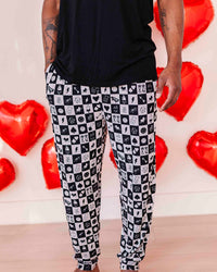 Baby Kids Bamboo Pajamas — What the Spade Men's Lounge Pants — Image 1