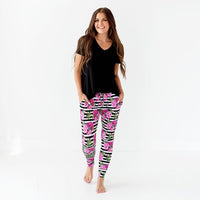 Baby Kids Bamboo Pajamas — Pink It Over Mama Pants — Image 1