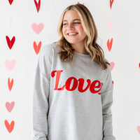 Baby Kids Bamboo Pajamas — Lover Women's Crew Neck Sweatshirt — Image 1