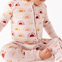 Baby Kids Bamboo Pajamas — Rise Above Convertible Romper — Image 1