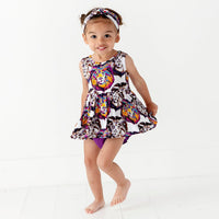 Baby Kids Bamboo Pajamas — I Ain't Lion Peplum & Bummies Set Tank Top — Image 1