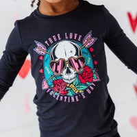 Baby Kids Bamboo Pajamas — True Love Long Sleeve Shirt — Image 1