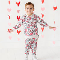 Baby Kids Bamboo Pajamas — Shred The Love Jogger Set — Image 1