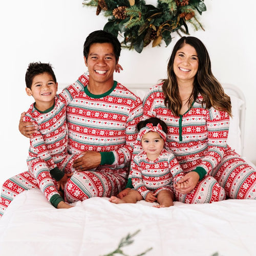 Baby Kids Bamboo Pajamas — Up To Snow Good Headwrap — Image 18