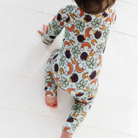 Baby Kids Bamboo Pajamas — Zero Lucks Given Convertible Romper — Image 1