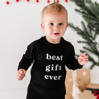 Baby Kids Bamboo Pajamas — Best Gift Ever Crew Neck Sweatshirt — Image 1