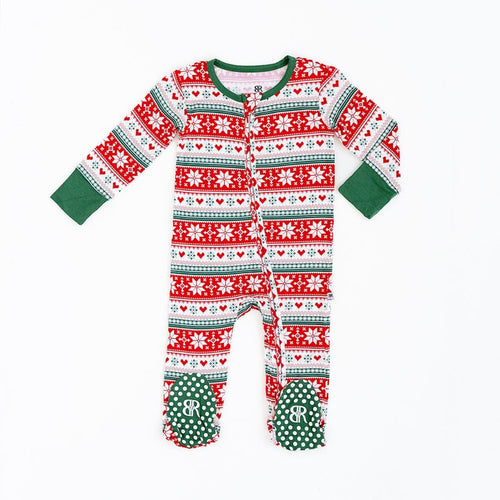 Baby Kids Bamboo Pajamas — Up To Snow Good Footie — Image 16
