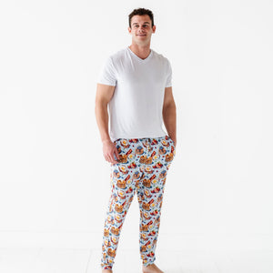 Baby Kids Bamboo Pajamas — Resting Brunch Face Men's Pants — Image 1