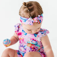 Baby Kids Bamboo Pajamas — Another Year Sweeter Headwrap — Image 1