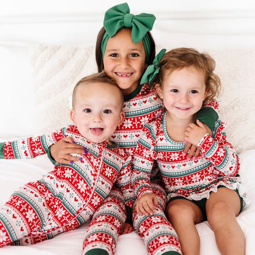 Baby Kids Bamboo Pajamas — Up To Snow Good Two-Piece Pajama Set — Image 20