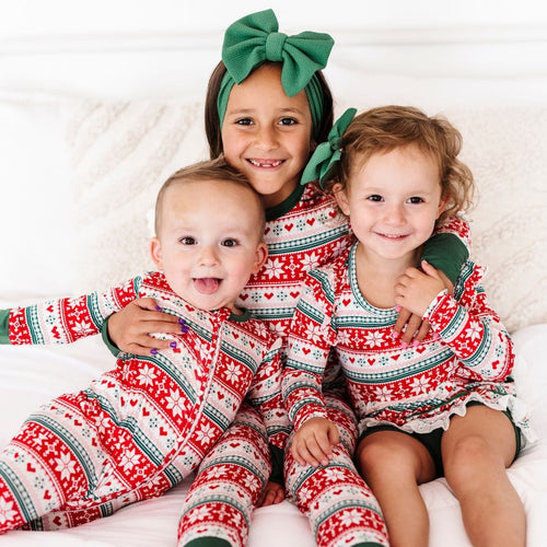 Baby Kids Bamboo Pajamas — Up To Snow Good Footie — Image 23