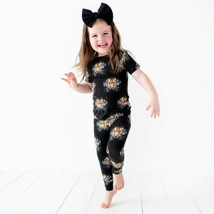 Baby Kids Bamboo Pajamas — Eye of the Tiger Two-Piece Pajama Set — Image 1