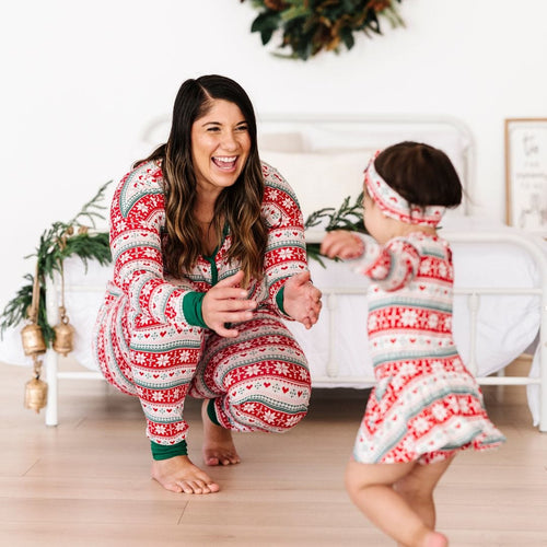 Baby Kids Bamboo Pajamas — Up To Snow Good Mama Shirt — Image 13