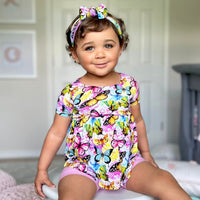 Baby Kids Bamboo Pajamas — Flutter Away Girls Top & Shorts Set- FINAL SALE — Image 1