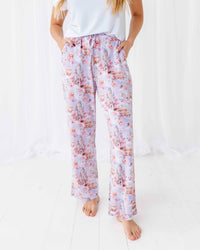 Baby Kids Bamboo Pajamas — A Knight to Remember Women's Wide Leg Pants — Image 1