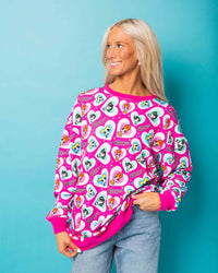 Baby Kids Bamboo Pajamas — The Powerpuff Girls™ Adult Unisex Crew Neck Sweatshirt — Image 1