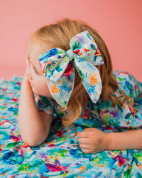 Baby Kids Bamboo Pajamas — The Turtle Package Woven Alligator Clip — Image 1