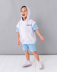 Baby Kids Bamboo Pajamas — Backstreet Boys Hooded T-Shirt & Shorts Set — Image 1