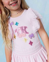 Baby Kids Bamboo Pajamas — TK Flutter Sleeve Top — Image 1