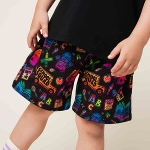 Baby Kids Bamboo Pajamas — A+ Attitude Mesh Shorts — Image 1