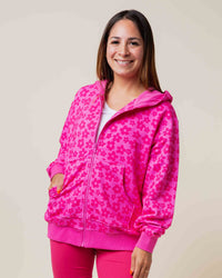 Baby Kids Bamboo Pajamas — Daisy Bell Women's Zip-Up Hoodie — Image 1