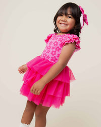 Baby Kids Bamboo Pajamas — Daisy Bell Cap Sleeve Tulle Dress & Shorts Set — Image 1