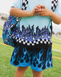 Baby Kids Bamboo Pajamas — Fast & Curious Mesh Shorts — Image 1