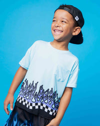 Baby Kids Bamboo Pajamas — Fast & Curious Pocket T-Shirt — Image 1