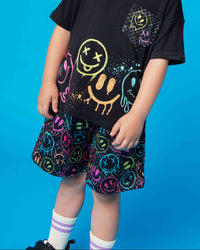 Baby Kids Bamboo Pajamas — Highlight of My Day Mesh Shorts — Image 1