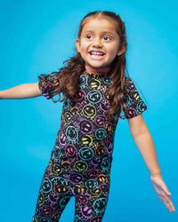 Baby Kids Bamboo Pajamas — Highlight of My Day Short Sleeve Pajama Set — Image 1