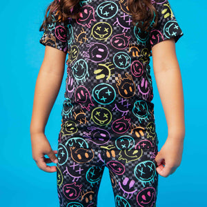 Baby Kids Bamboo Pajamas — Highlight of My Day Short Sleeve Pajama Set — Image 1
