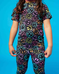 Baby Kids Bamboo Pajamas — Highlight of My Day Short Sleeve Pajama Set — Image 1