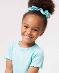 Baby Kids Bamboo Pajamas — Mint To Learn Large Scrunchie — Image 1