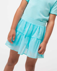 Baby Kids Bamboo Pajamas — Mint To Learn Tulle Skort — Image 1