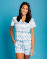 Baby Kids Bamboo Pajamas — Backstreet Boys Women's Collar Shirt & Shorts Set — Image 1