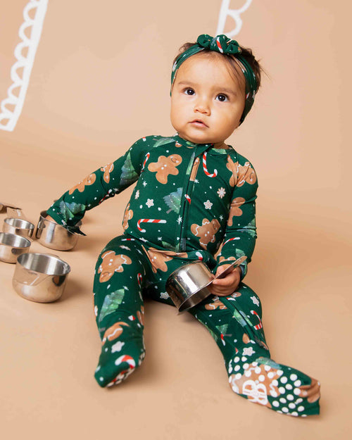 Baby Kids Bamboo Pajamas — Bake it Happen Convertible Romper — Image 3
