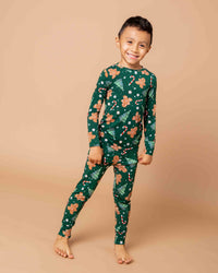 Baby Kids Bamboo Pajamas — Bake it Happen Long Sleeve Pajama Set — Image 1