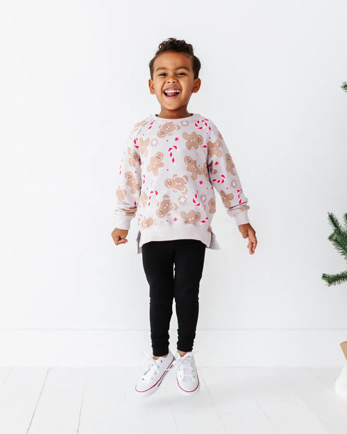 Baby Kids Bamboo Pajamas — Baking Spirits Bright Crew Neck Sweatshirt — Image 8