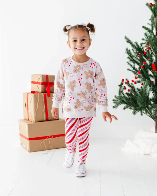 Baby Kids Bamboo Pajamas — Baking Spirits Bright Crew Neck Sweatshirt — Image 18