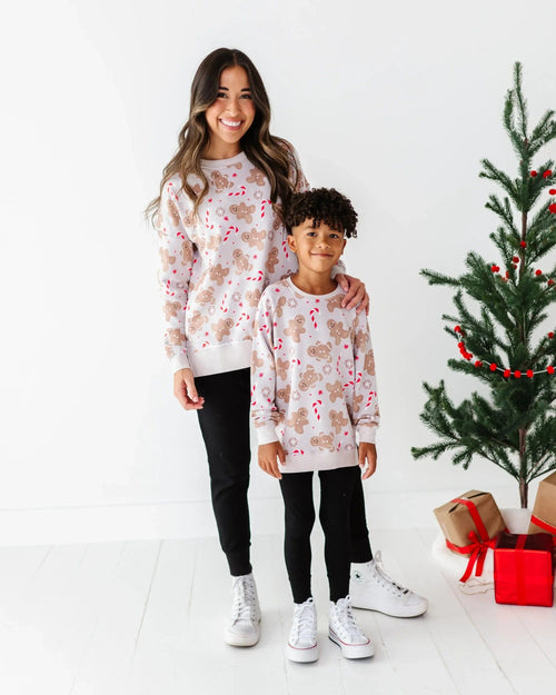 Bums & Roses - Baby & Kids Bamboo Pajamas - Baking Spirits Bright Crew Neck Sweatshirt - Image 26