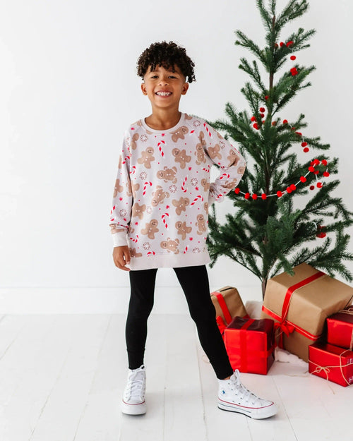 Baby Kids Bamboo Pajamas — Baking Spirits Bright Crew Neck Sweatshirt — Image 12