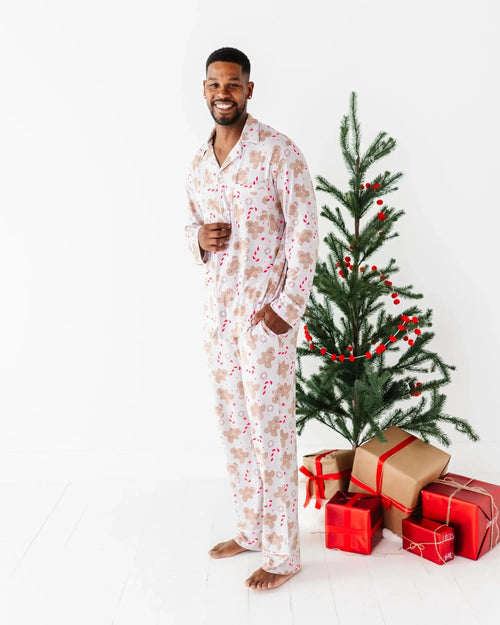 Baby Kids Bamboo Pajamas — Baking Spirits Bright Men's Pajama Set — Image 8