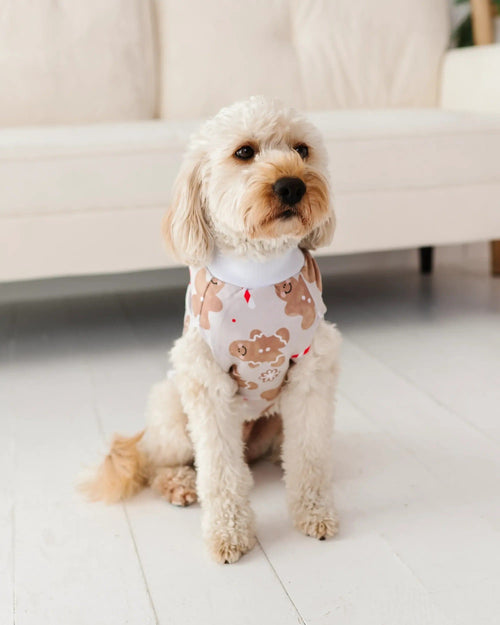 Baby Kids Bamboo Pajamas — Baking Spirits Bright Dog Sweater — Image 6