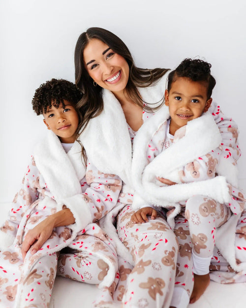 Baby Kids Bamboo Pajamas — Baking Spirits Bright Kids Plush Robe — Image 12